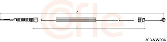 Cable Pull, manual transmission 92.2CB.VK004