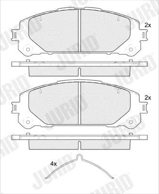 Brake Pad Set, disc brake 574206J - image 2