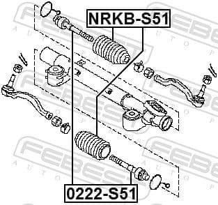 Inner Tie Rod 0222-S51 - image 2