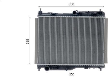 Radiator, engine cooling BEHR CR 1139 000S - image 10