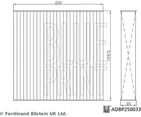 Filter, cabin air ADBP250033 - image 2