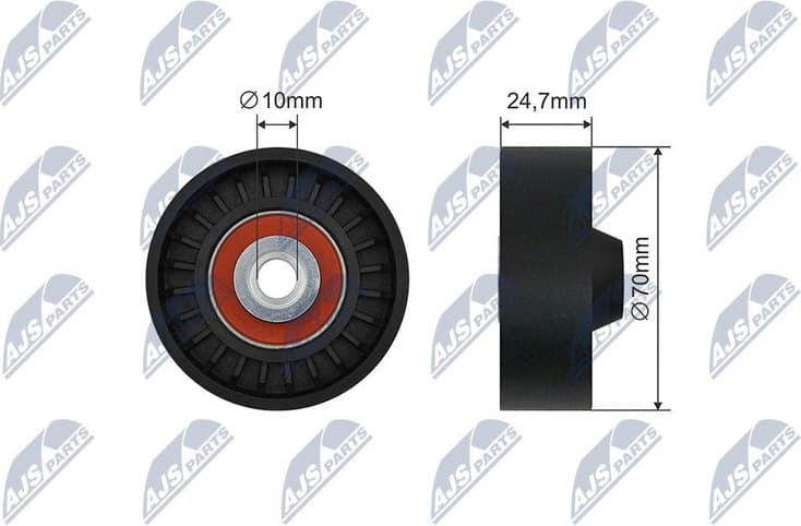 Tensioner Pulley, V-ribbed belt RNK-SU-015