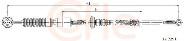 Cable Pull, manual transmission 92.12.7291