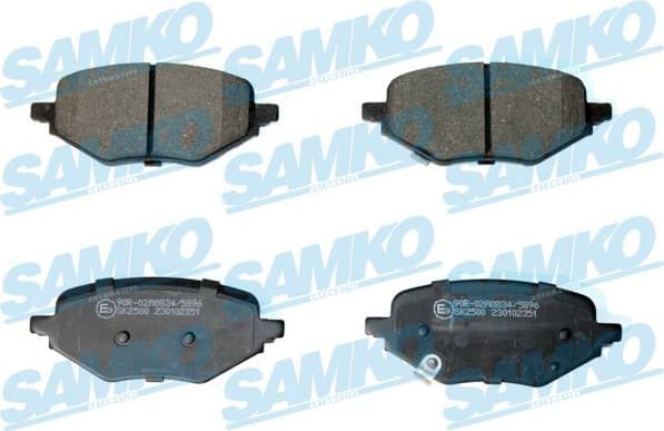 Brake Pad Set, disc brake 5SP2351
