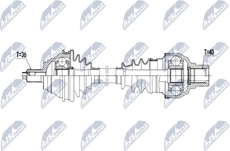 Drive Shaft NPW-VW-228