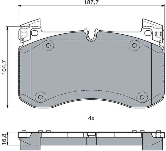 Brake Pad Set, disc brake 0986460037