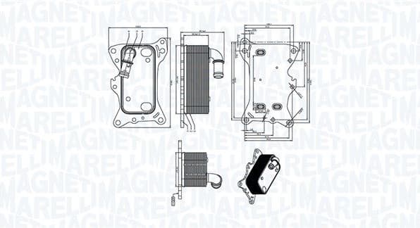 Oil Cooler, engine oil 350300006300