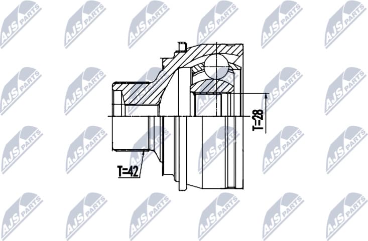 Joint Kit, drive shaft NPZ-AU-058 - image 2