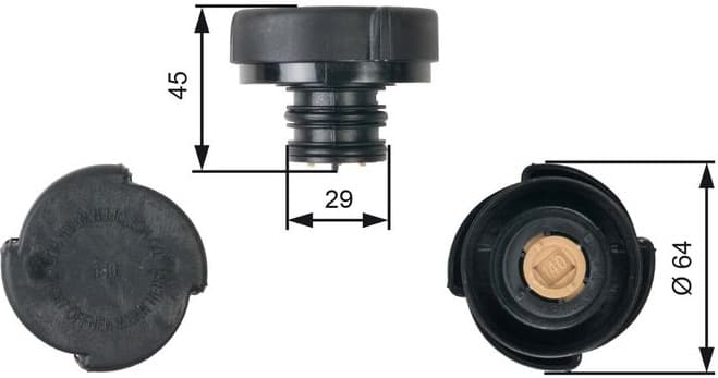 Cap, coolant tank RC207