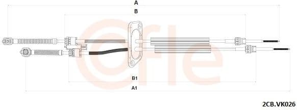 Cable Pull, manual transmission 92.2CB.VK026
