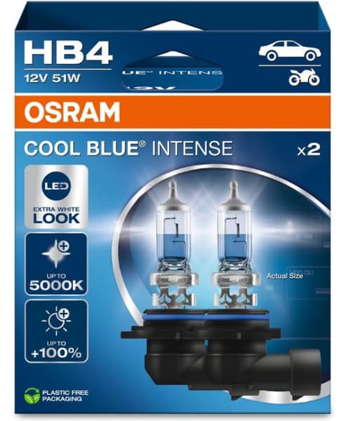 Osram Bulbs HB4 12V CoolBlue Intense NextGen kompl. 2vnt - Autoera