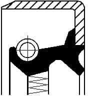 Shaft Seal, wheel hub 01018030B - image 2