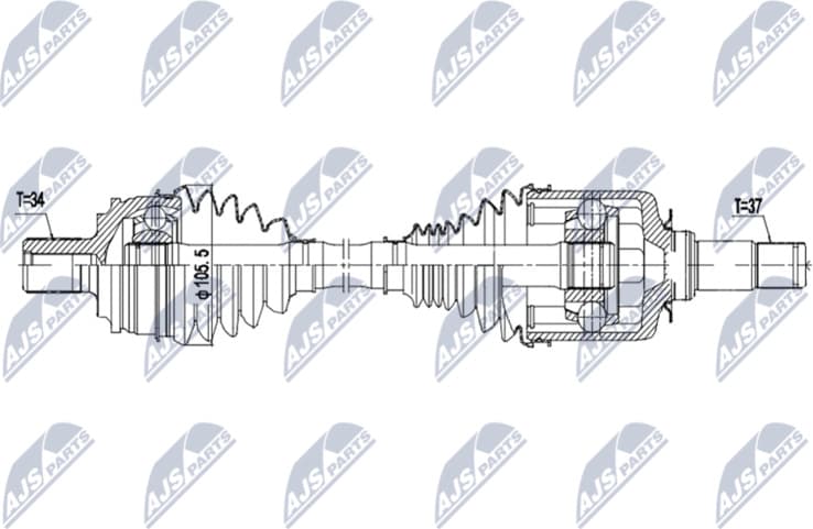 Drive Shaft NPW-ME-214