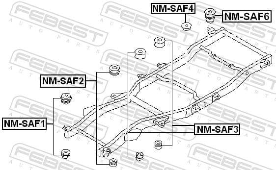 Bushing, axle beam NM-SAF6 - image 2