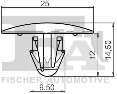 Clip, trim/protection strip 21100255 - image 2