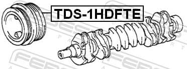 Belt Pulley, crankshaft TDS-1HDFTE - image 2