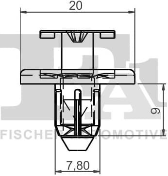 Clip, trim/protection strip 78300065 - image 2