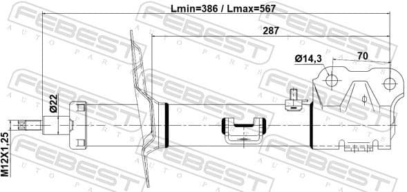 Shock Absorber 04110-005FR - image 2
