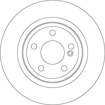 Brake discs kit rear, (2pcs), Top Quality DF6634