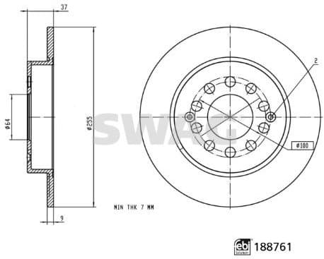 Brake Disc 33 11 0866