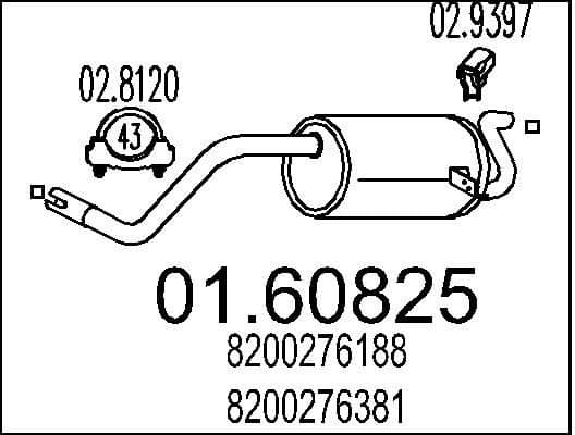 Rear Muffler 01.60825