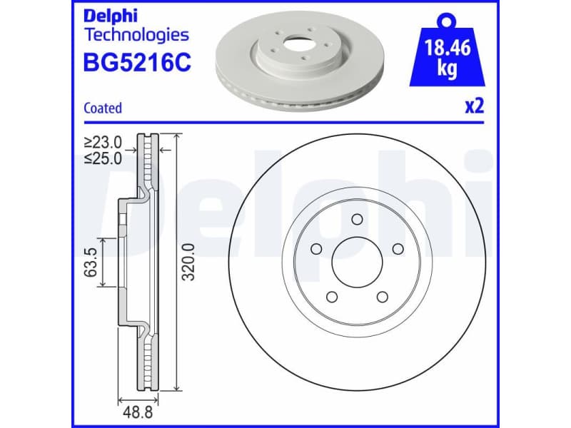 Brake Disc BG5216C