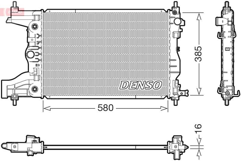 Radiator, engine cooling DRM15016