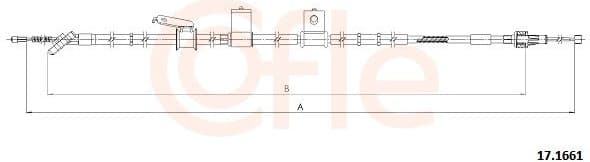 Cable Pull, parking brake 92.17.1661