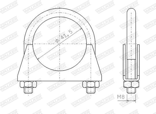 Clamping Piece, exhaust system 82306 - image 6