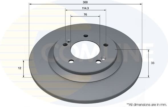 Brake Disc COATED ADC4081