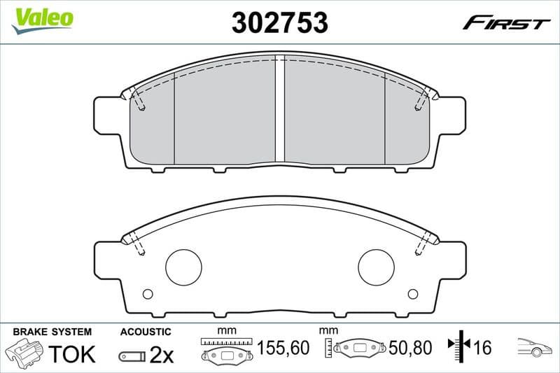 Brake Pad Set, disc brake ESSENTIAL 302753