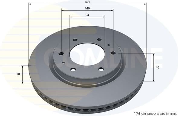 Brake Disc COATED ADC5228V
