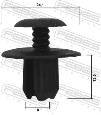 Clip, trim/protection strip 88570-181 - image 2