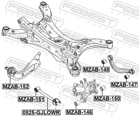 Control/Trailing Arm, wheel suspension 0525-GJLOWR - image 2