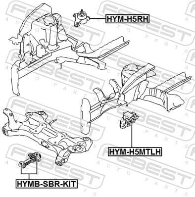 Mounting, engine HYM-H5MTLH - image 2