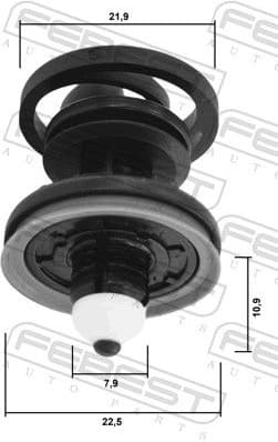 Clip, trim/protection strip 88570-158 - image 2