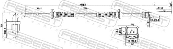 Sensor, wheel speed 24606-004 - image 2