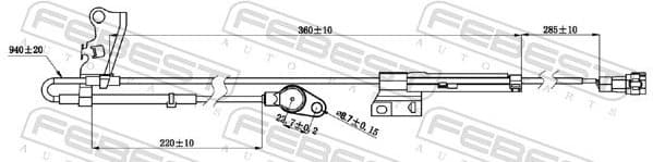 Sensor, wheel speed 01606-011 - image 2