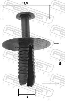 Clip, trim/protection strip 88570-171