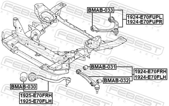 Control/Trailing Arm, wheel suspension 1924-E70FUPR - image 2