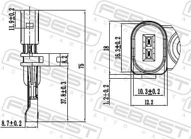Sensor, wheel speed 23606-016