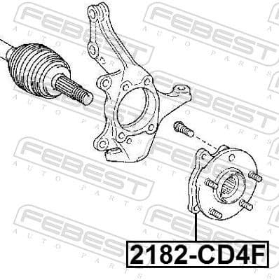 Wheel Hub 2182-CD4F - image 2