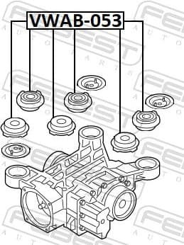 Mounting, differential VWAB-053 - image 2
