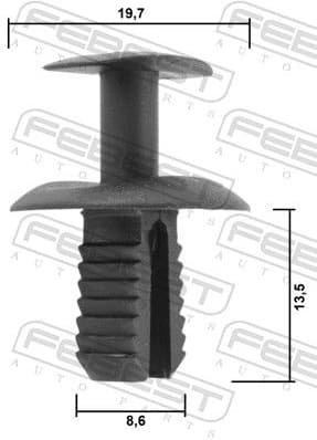 Clip, trim/protection strip 88570-021