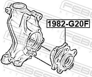 Wheel Hub 1982-G20F - image 2