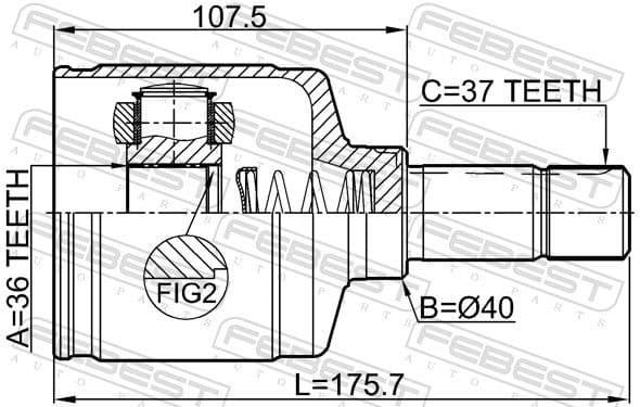 Joint Kit, drive shaft 2511-EXPLH - image 2