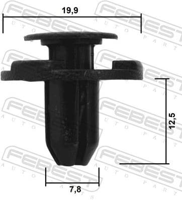 Clip, trim/protection strip 88570-140 - image 2