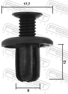 Clip, trim/protection strip 88570-150 - image 2