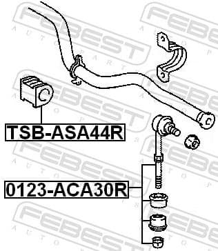 Mounting, stabiliser bar TSB-ASA44R - image 2