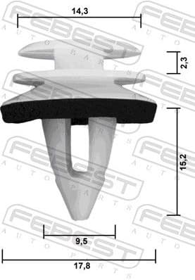 Retaining Clip, door panel 88570-071 - image 2
